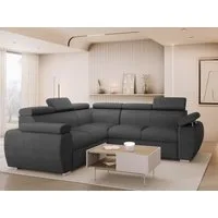 MIRJAN24 Ecksofa Boston Maxi, mit Bettkasten und Schlaffunktion, mit Einstellbare Kopfstützen, Ottomane Universal
