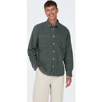 ONLY & SONS Langarmhemd OS ONSALP RLX 2PKT WASHD COR