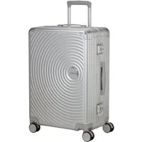 American Tourister® Hartschalen-Trolley SOUNDBOX ALU, verschiedene Größen und Farben, 4 Rollen, Hartschalen-Koffer zwei TSA-Schlösser Aluminium-Koffer