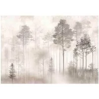 Wallarena Fototapete Wald Vintage - Mehrfarbig - Klassisch - Vlies - Schlafzimmer, glatt, (7 St), 350x250cm