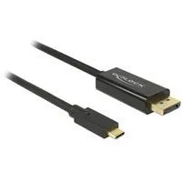 USB Adapterkabel, USB-C Stecker > DisplayPort Stecker schwarz, 3 Meter, 4K 60Hz