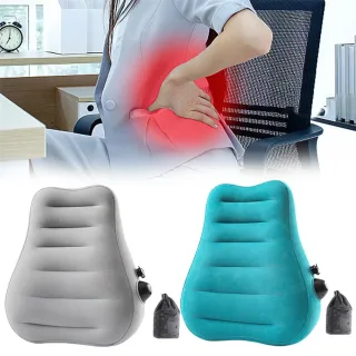 IPRee Ergonomic Inflatable Lumbar Support Pillow, Press Type Cushion, Enhances Back Comfort During Long-distance Flights