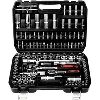 TLGREEN Steckschlüssel 108-teilig Werkzeugkoffer,Cr-V Ratschenschlüssel Set, (Ratschenkasten Knarrenkasten mit 1/4" und 1/2",72 Zähne Umschaltknarre Sechskant Steckschlüsseleinsatz)