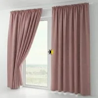 Beautex Verdunkelungsvorhang 2er Set mit U-Band, Blackout Vorhang Gardine abdunkelnd (2 St), Kräuselband, verdunkelnd, 2er Set, wärmeisolierend, blickdicht, waschbar, Farbwahl