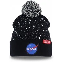 NASA Bommelmütze NASA Space Center - Junge Herren Herbst Wintermütze (Spar-Set) Bommelmütze Gr. 54 bis 56