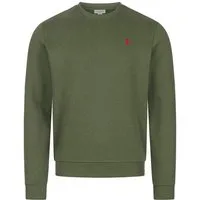 U.S. Polo Assn. Rundhalspullover USJaxxon – Herren Sweatshirt mit Rundhalsausschnitt Weiche Baumwollmischung, formstabil und mit Logo-Stickerei