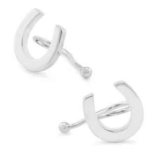 Hufeisen Kinder-Klipp-Ohrringe aus 925 Silber