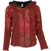Guru-Shop Langjacke Goa Patchwork Jacke, bestickte Boho.. alternative Bekleidung