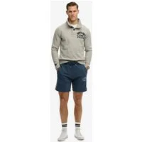 Superdry Sweatshorts ATH ESS SHORT aus Baumwolle und Polyester, Loose Fit, mit Tunnelzug, melierte Optik