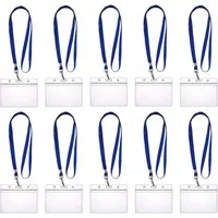 WEBBOMB Schlüsselanhänger 10x Ausweishalter ZIP Kartenhalter horizontal /vert +10x Schlüsselband
