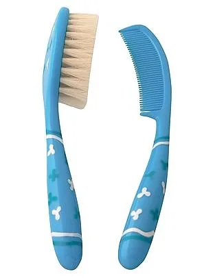 Bürste und Kamm Set Primamma blau