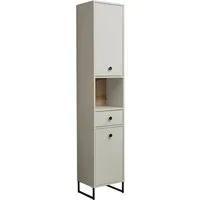 BASIC by Balculina Hochschrank Linea (1-St) Breite 60cm, U-Profil Füße, Unterflurauszug