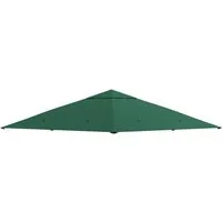 Outsunny Pavillon-Ersatzdach Ersatzbezug Ersatzteile aus Polyester-Stoff, grün, 180 g/m², 298 x 298 cm (Ersatzdach, Pavillondach), 298x298 für Metall-Gartenpavillon