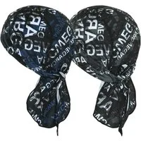 LuxusKollektion Schirmmütze Bandana Cap Kopftuch Radsport UV Schutz Einheitsgröße 1 Blue+1 White