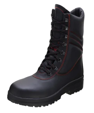 Jugendfeuerwehrstiefel | EWS | Profi Jugend | Echtleder | Größe 38-48 | Feuerwehrstiefel für Jugendliche Größe:EU 34 / UK 2