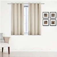 Woltu Gardine (1 St), blickdicht, mit Ösen, 130 g/m², Leichter & weicher