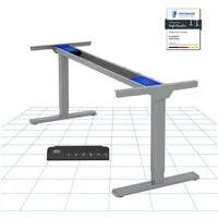 FLEXISPOT Schreibtisch höhenverstellbares Tischgestell inkl. praktischem Zubehör-Set (Dual-Motor & 2-Fach-Teleskop, ohne Tischplatte), Einfache Bedienung, Anti-Kollisionssystem, Max. Load: 100KG