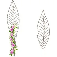 relaxdays Rankgitter Rankhilfe Blatt 2er Set, 2-tlg. Set
