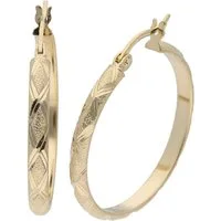 Smart Jewel Paar Creolen Creolen diamantiert, Silber 925