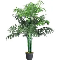 Kunstbaum für Wohnzimmer Kunstpflanzen outdoor, COSTWAY, Höhe 110 cm, Künstliche Palmen groß