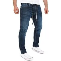 Yazubi Slim-fit-Jeans Herren Sweathose in Jeansoptik Erik Schmale Jeans, mit Stretch-Anteil
