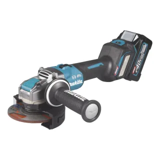 Makita Akku-Winkelschleifer 40V max. / 4,0 Ah, 2 Akkus + Ladegerät im MAKPAC GA041GM201