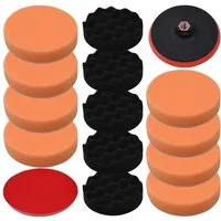 vidaXL Poliermaschine 14-tlg. Polierschwamm-Set 150 mm