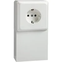 Schneider Electric Unterputz-Steckdose Elso 505400 Std im Geräteträger Schachta 1f 16A perlweiß