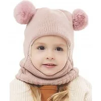 Vivi Idee Schlupfmütze Kinder Schalmützen BalaclavaFleece Wollmütze Strickmütze Wintermütze für Mädchen ab 3 Jahre