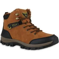 VAN HILL 840854 Outdoorschuh Herren Warm Gefütterte Outdoor Boots Bequeme Profil-Sohle