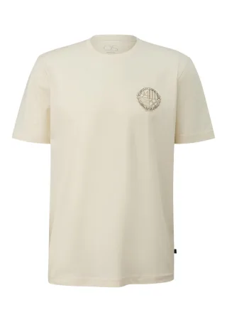 Q/S designed by - T-Shirt mit Frontprint beige - Gr. - XXL