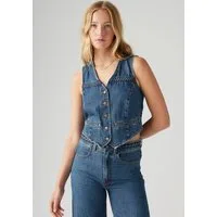Levi's® Jeansweste BRAIDED VEST mit Ziernähten