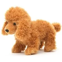 Uni-Toys Kuscheltier Pudel - Versch. Farben - Mit/ohne Leine - 30 cm (Länge) - Plüschtier, zu 100 % recyceltes Füllmaterial
