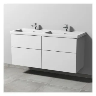 Sanipa 3way Waschtischunterbau zu Villeroy & Boch Subway 3.0 Waschtisch mit 4 Auszügen, Weiß-Soft SM85143