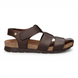 Panama Jack Herren wasserdichte Rinde braune Ledersandalen – Stanley C1