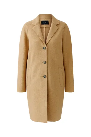 Oui - MAYSON Mantel Boiled Wool - reine Schurwolle salty caramel - Gr. - 38