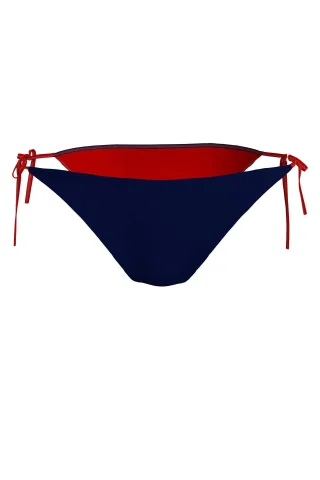 Tommy Hilfiger gestreiftes Bikinihöschen dunkelblau