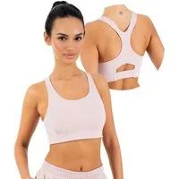Smilodox Sport-BH Sylva, Top Damen, Bustier, figurbetont mit Cut-Out Rückendetail Shaped Fit, breite Träger, Rundhalsausschnitt, Gym & Training
