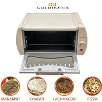 Goldhofer Pizzaofen  NEU bei OTTO: Cremeweißer Tandoor-Ofen – Stil & Feuer in Perfektion!, Cremeweißer Mini Tandoor Ofen Kompakt (2100W) mit Grillrost