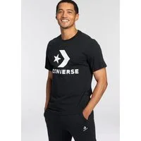 Converse T-Shirt Unisex GO-TO STAR CHEVRON LOGO STANDARD-FIT mit Rundhalsausschnitt, aus Baumwolle