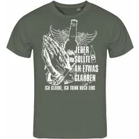 deinshirt Print-Shirt Herren T-Shirt Ich glaube Ich trink noch eins Funshirt mit Motiv