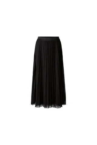 Oui - Maxirock Meshplissée black - Gr. - 40