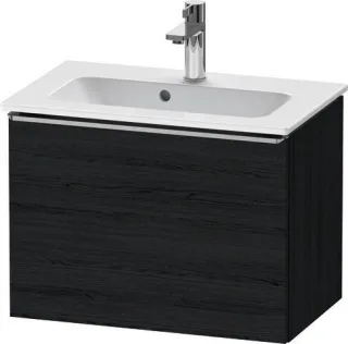 Duravit D-Neo Waschtischunterbau wandhängend Eiche Schwarz Matt 610x372x440 mm - DE4268070160000 DE4268070160000