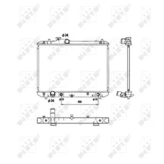 NRF Motork?hler gel?tet Suzuki Swift 3 53578