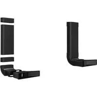 1x L-Bogen Z861KR2, für Umluft-Set, Rohr schwarz, 6-teiliges Set
