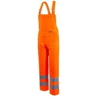 Qualitex Workwear Arbeitslatzhose WQ Latzhose aus faserverstätktem Mischgewebe (1-tlg) Latzhose MG 245 g - Warnschutz Blaumann