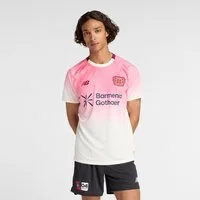 New Balance Fußballtrikot Bayer 04 Away Leverkusen Short Sleeve Jersey atmungsaktives Material, schnell trocknend, Kurzarm-Schnitt