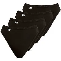 sloggi Taillenslip Basic+ (4er Pack) weich, Baumwollmix, Multipack, elastisch