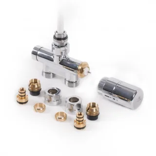Terma Set Lanzen-Thermostat-Verbunddurchgangsventil 50mm CYLINDER GZ 1/2"-Ø16x2, Ø15 , WRZT5G7-CR, WRZT5G7-CR