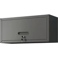 bizoemade Wandhängeschrank Metall-Wandschrank, klappbare Tür, abschließbar, Stahl, 34,5×75×30cm, 1-tlg.